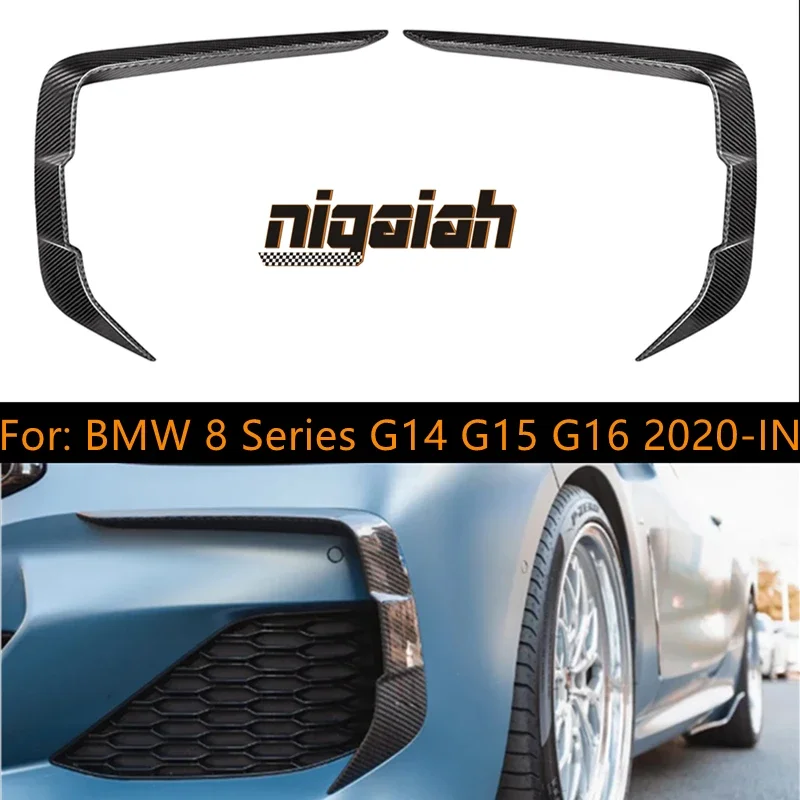 Dry Carbon fiber car front bumper canards For BMW New 8 Series G14 G15 G16 Coupe X style 2020-1N Air Vents Decoration Car Style
Dry Carbon fiber car front bumper canards For BMW New 8 Series G14 G15 G16 Coupe X style 2020-1N Air Vents Decoration Car Style