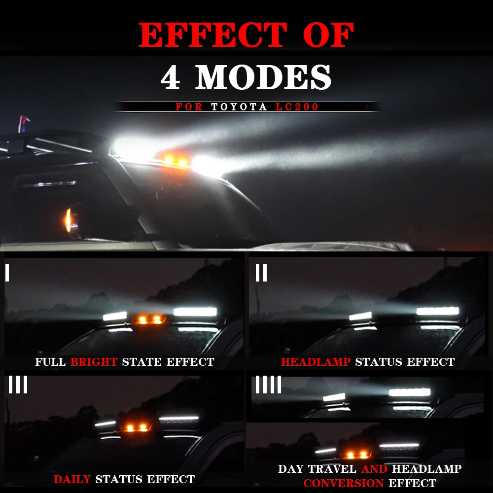 Special LED Top Roof Light Bar for LC200 Land Cruiser - New Durable Off-Road Part
Special LED Top Roof Light Bar for LC200 Land Cruiser - New Durable Off-Road Part