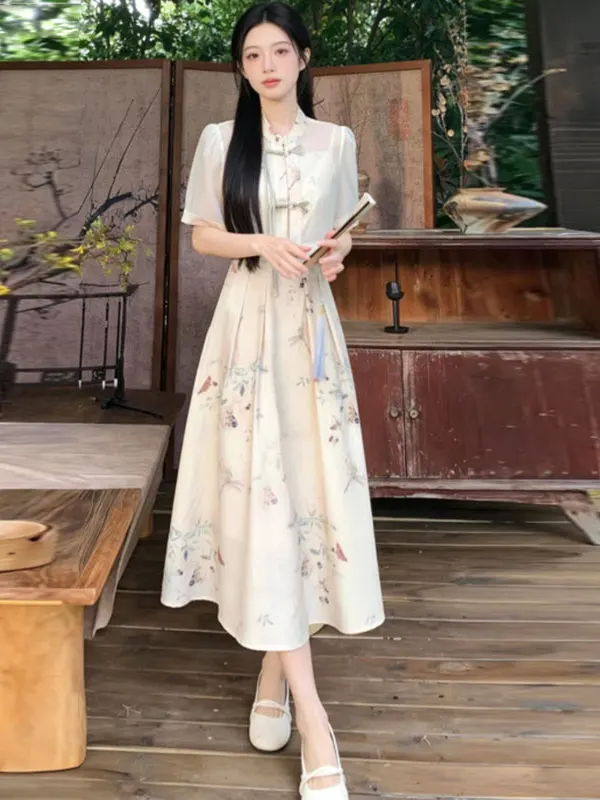 New Chinese Style National Trend Hanfu Modified Dress Set Summer New Loose Thin Small Two Piece Set Princess Skirt Short Sleeve
New Chinese Style National Trend Hanfu Modified Dress Set Summer New Loose Thin Small Two Piece Set Princess Skirt Short Sleeve