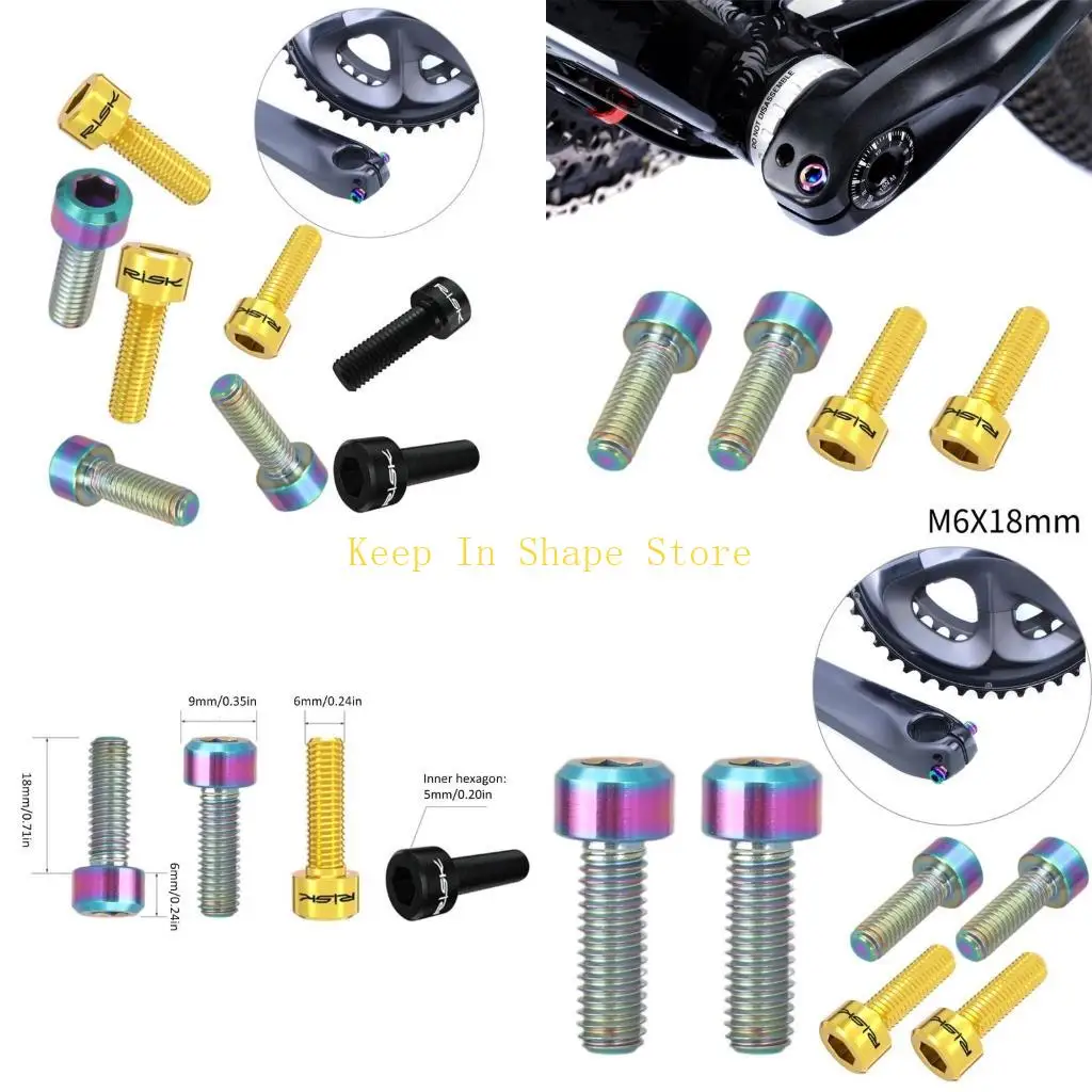 U1JC Upgraded for Titanium Screw Bolts for Bike Crank Arm Fixing Disc Brake Clamp Fixed Lightweight Cycling Accessori
U1JC Upgraded for Titanium Screw Bolts for Bike Crank Arm Fixing Disc Brake Clamp Fixed Lightweight Cycling Accessori