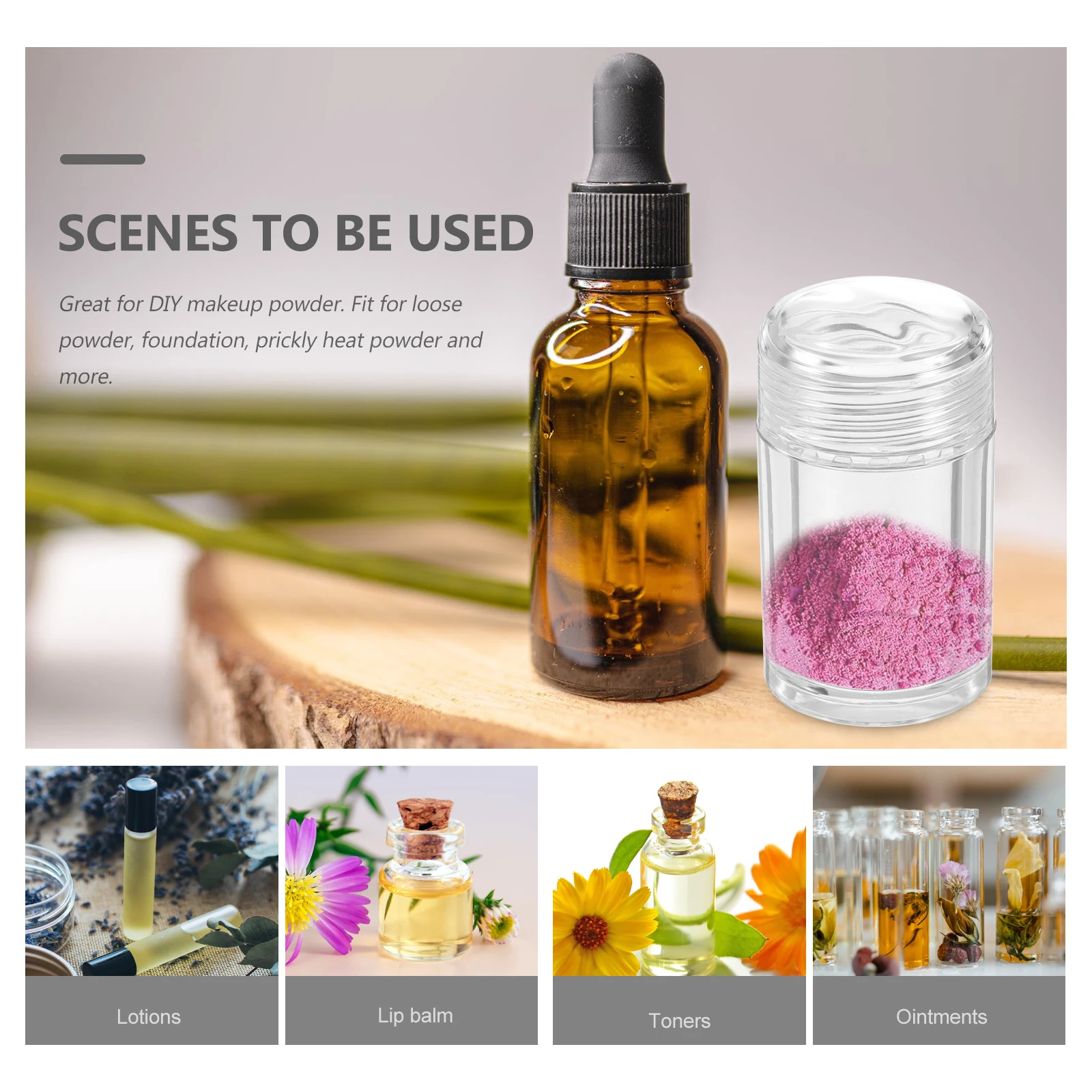 6pcs Loose Powder Bottle Empty Plastic Storage Container for Makeup Beauty Tool Open Hole Design Refillable Packaging
6pcs Loose Powder Bottle Empty Plastic Storage Container for Makeup Beauty Tool Open Hole Design Refillable Packaging