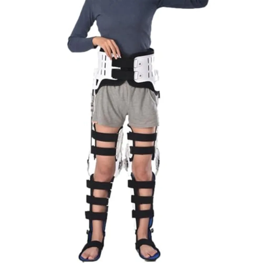 Knee Support Brace for Hip Fracture Rehabilitation: Adjustable Full Leg Orthosis with Walking Boots, Neoprene Material, Black,
Knee Support Brace for Hip Fracture Rehabilitation: Adjustable Full Leg Orthosis with Walking Boots, Neoprene Material, Black,