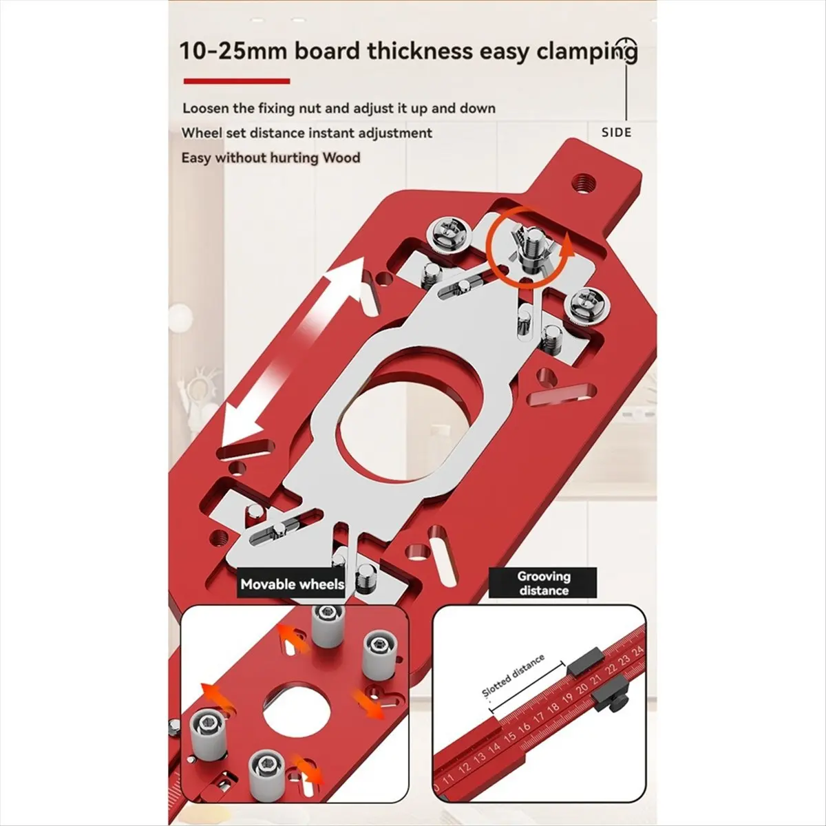 A008 Woodworking Trimming Machine Slotting Base Milling Circle Slotting Position Milling Groove Bracket Router Circle Jig,B
A008 Woodworking Trimming Machine Slotting Base Milling Circle Slotting Position Milling Groove Bracket Router Circle Jig,B