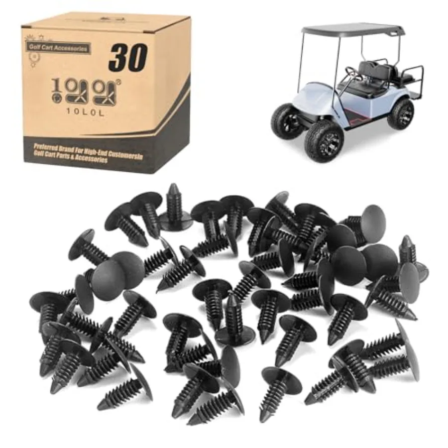 Universal Plastic Rivets for EZGO Club Car Yamaha Golf Cart, Auto Body Fastener Push Pin Screw Panel Fixings Clips Black
Universal Plastic Rivets for EZGO Club Car Yamaha Golf Cart, Auto Body Fastener Push Pin Screw Panel Fixings Clips Black
