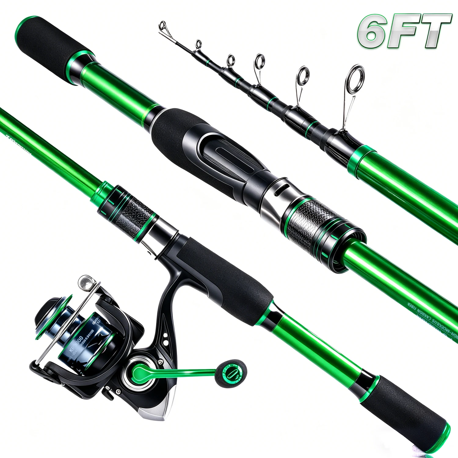 Graphite Telescopic Fishing Rod & Reel Combo: Portable Folding Design with Storage Bag, Unisex Freshwater Travel Gear, Lightweight Durable Tool, Perfect Gift for Anglers
Graphite Telescopic Fishing Rod & Reel Combo: Portable Folding Design with Storage Bag, Unisex Freshwater Travel Gear, Lightweight Durable Tool, Perfect Gift for Anglers