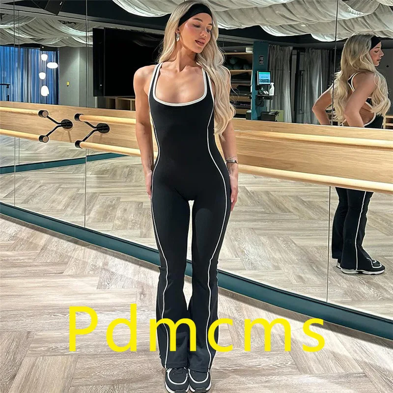 2025 new European and American summer fashion backless tight contrasting colors slim hip lift yoga casual jumpsuit women
2025 new European and American summer fashion backless tight contrasting colors slim hip lift yoga casual jumpsuit women