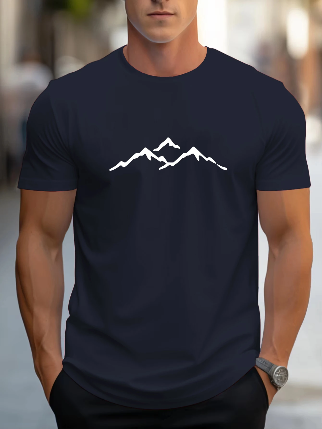Mountain Outline Simple Prints Tee Shirt O-Neck Breathable T-Shirt Cotton Casual Short Sleeve Mens Oversized All-Match Top
Mountain Outline Simple Prints Tee Shirt O-Neck Breathable T-Shirt Cotton Casual Short Sleeve Mens Oversized All-Match Top
