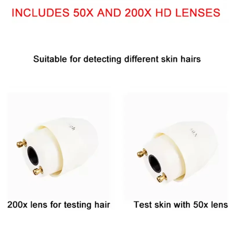 A67Z Skin Hair Scalp Detector Analyser For Diagnosis Skin Care Tools With 2 Lens Rechargeable US Plug
A67Z Skin Hair Scalp Detector Analyser For Diagnosis Skin Care Tools With 2 Lens Rechargeable US Plug