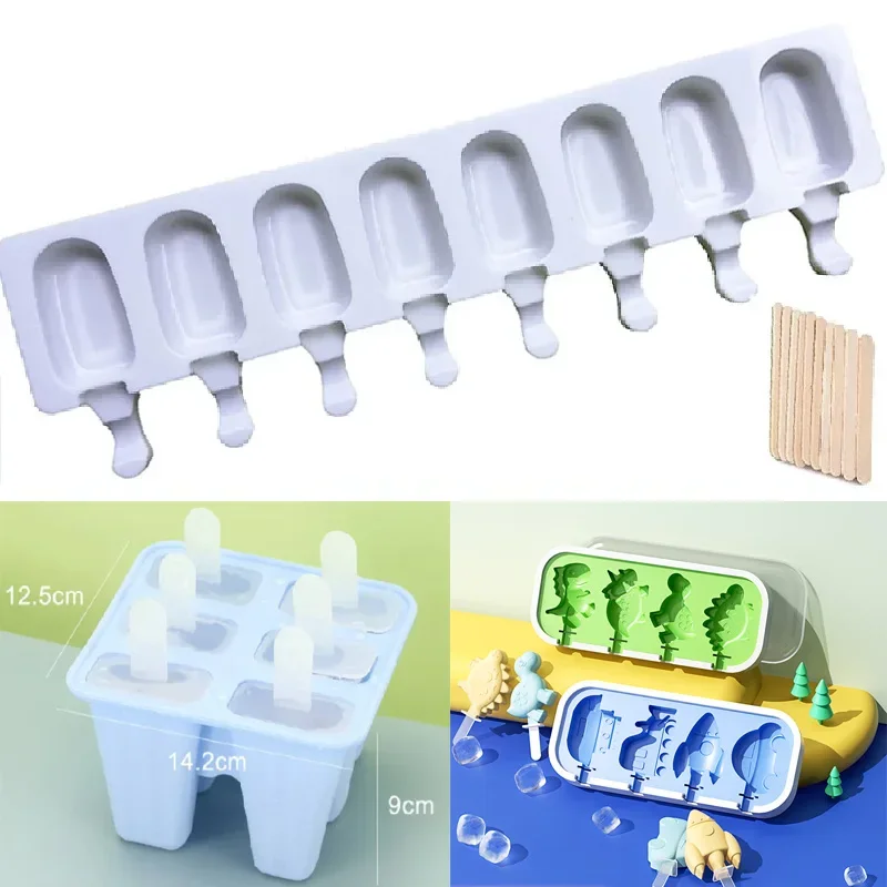 Yonghao Food Grade Silicone Ice Cream Mold Ice Pop Cube Popsicle Mold With Sticks Dessert DIY Magnum Cake Mold Ice Cream Maker
Yonghao Food Grade Silicone Ice Cream Mold Ice Pop Cube Popsicle Mold With Sticks Dessert DIY Magnum Cake Mold Ice Cream Maker