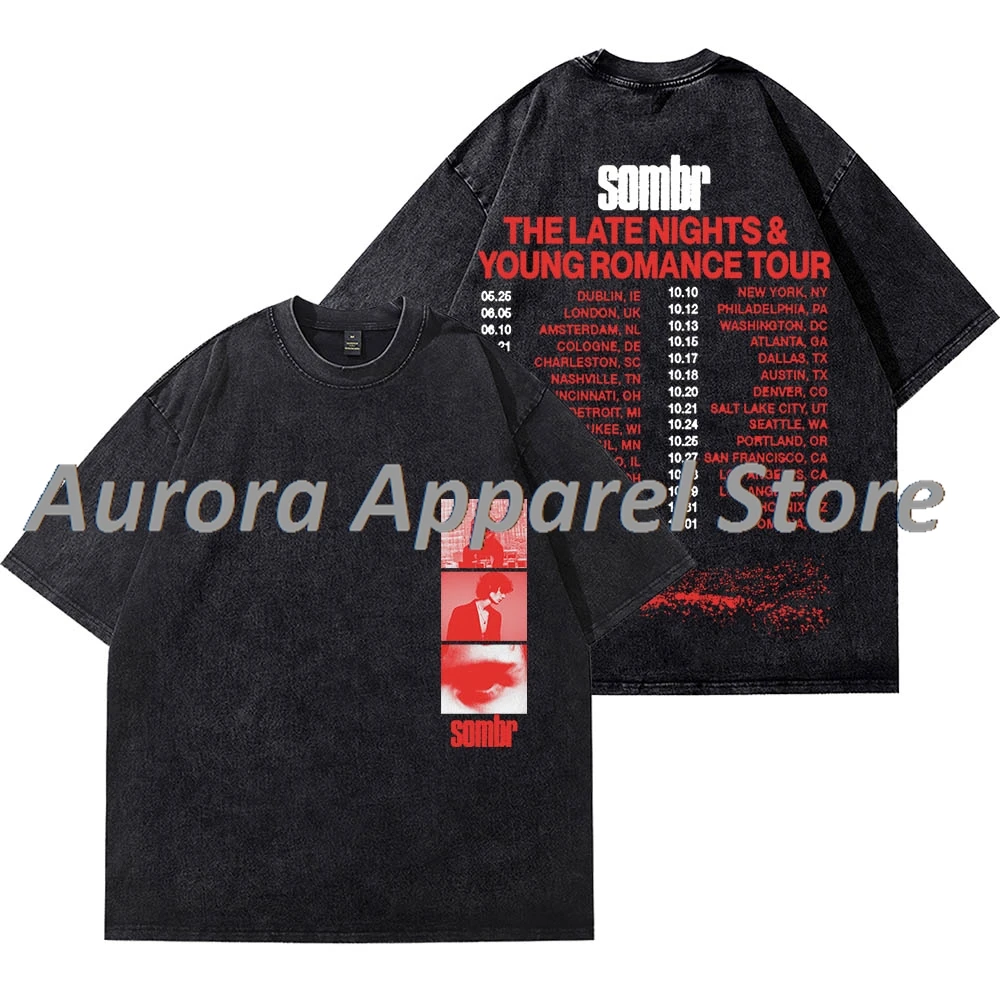 Sombr The Late Nights & Young Romance Tour Merch винтажные футболки для женщин и мужчин модная хлопковая футболка с короткими рукавами
Sombr The Late Nights & Young Romance Tour Merch винтажные футболки для женщин и мужчин модная хлопковая футболка с короткими рукавами