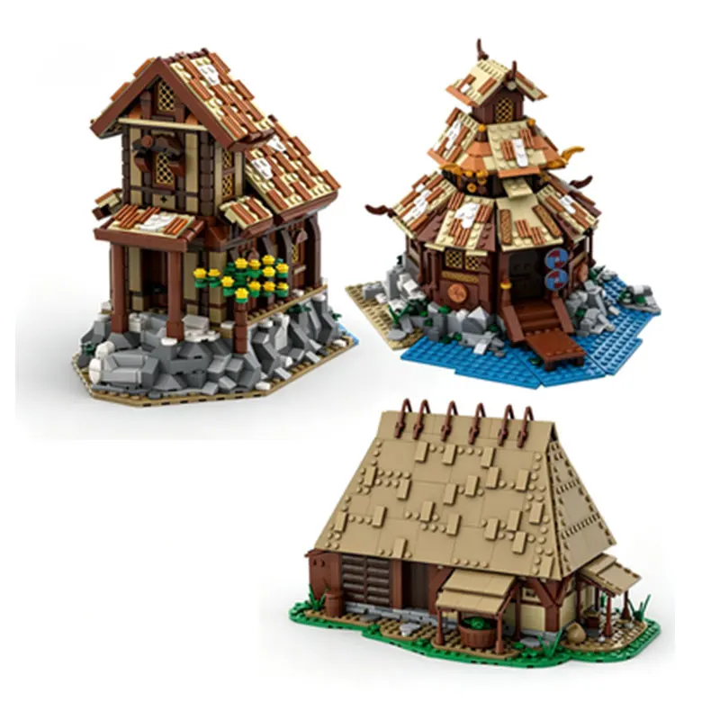 MOC Medieval Countryside Building Cottage Viking Village House Small Particle Assembly Building Model Toy
MOC Medieval Countryside Building Cottage Viking Village House Small Particle Assembly Building Model Toy