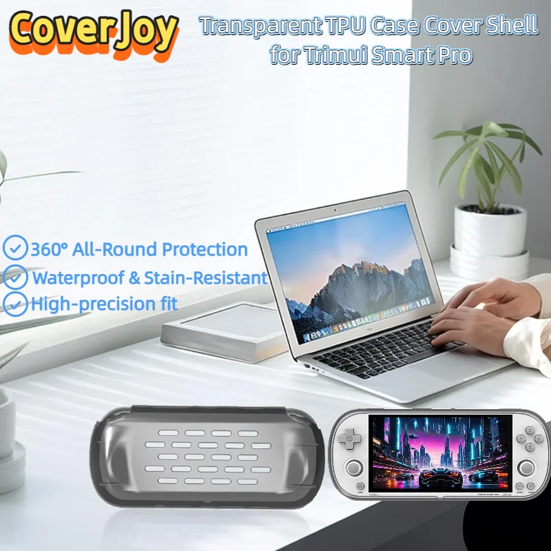 CoverJoy для Trimui Smart Pro, ультратонкий прозрачный защитный чехол из ТПУ, военный противоударный чехол для всего тела, защита от падения
CoverJoy для Trimui Smart Pro, ультратонкий прозрачный защитный чехол из ТПУ, военный противоударный чехол для всего тела, защита от падения