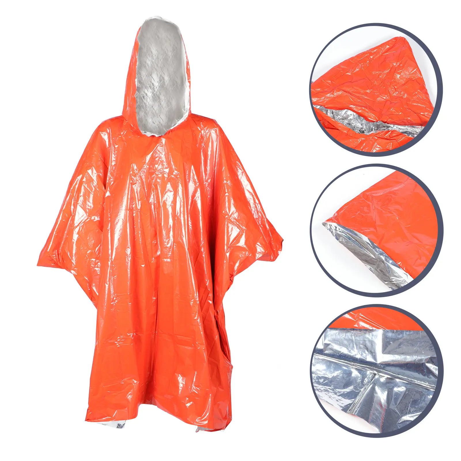 Emergency Rain Poncho Multi-Purpose Premium Waterproof Raincoat with Hood for Adults Survival Gear Camping Fishing
Emergency Rain Poncho Multi-Purpose Premium Waterproof Raincoat with Hood for Adults Survival Gear Camping Fishing