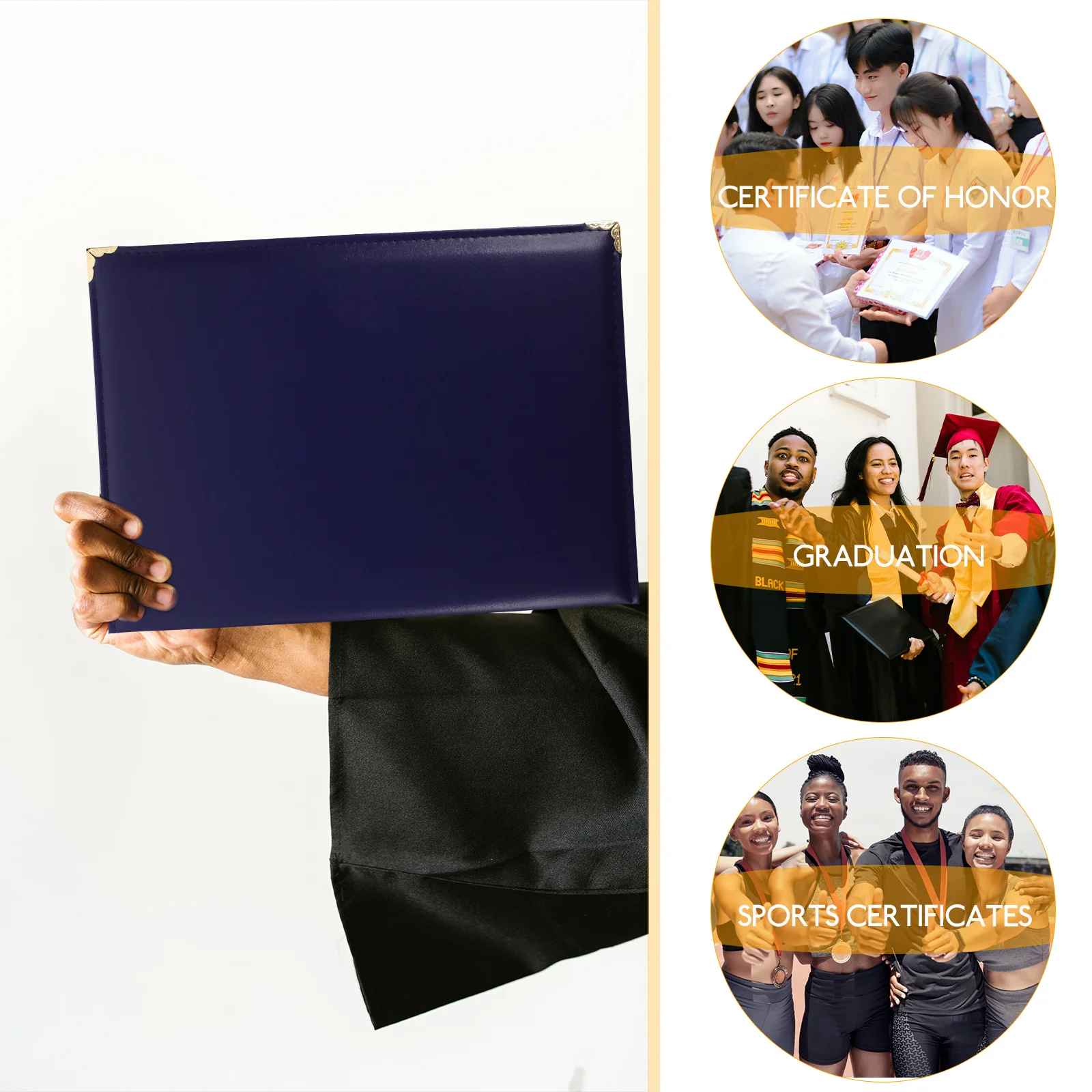 A4 Single Page Blue Certificate Cover for Diploma Award Portable Document Protector Envelope Holder Certificate Holders 
A4 Single Page Blue Certificate Cover for Diploma Award Portable Document Protector Envelope Holder Certificate Holders