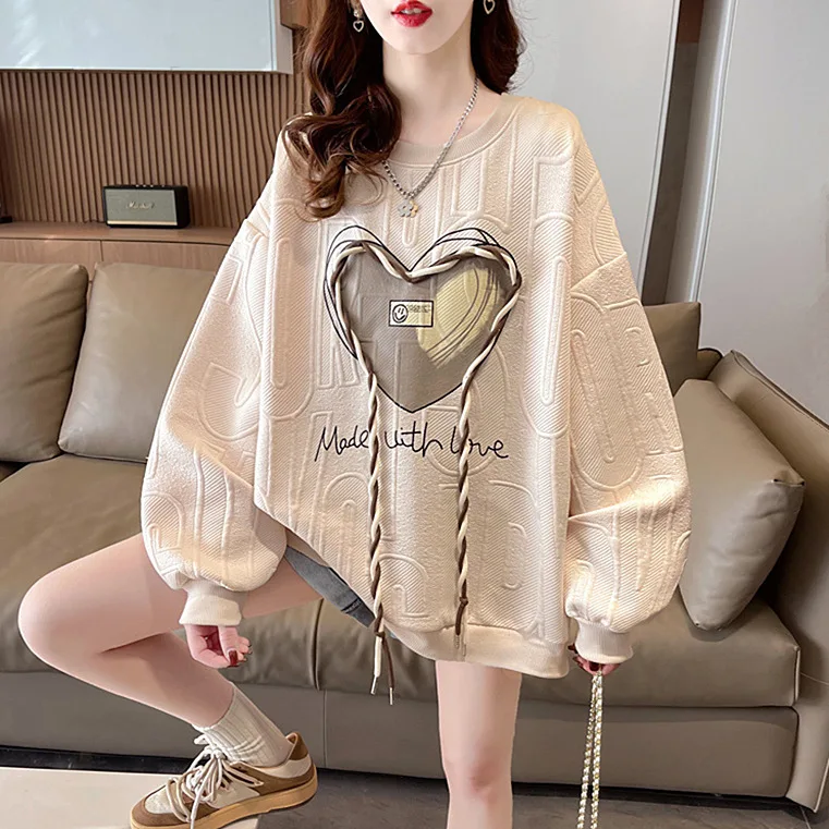 Sweatshirts Women Tops Round Neck Full Sleeve Print Y2k Streetwear Elegant Splice Casual Loose Top Work Autumn Winter 2025
Sweatshirts Women Tops Round Neck Full Sleeve Print Y2k Streetwear Elegant Splice Casual Loose Top Work Autumn Winter 2025