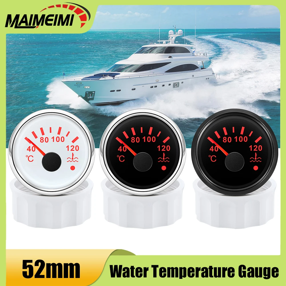 52mm Water Temperature Gauge 40-120℃ Waterproof LED Red Backlight Water Temp Meter Universal For 12V24V Vehicles Car Boat Marine
52mm Water Temperature Gauge 40-120℃ Waterproof LED Red Backlight Water Temp Meter Universal For 12V24V Vehicles Car Boat Marine