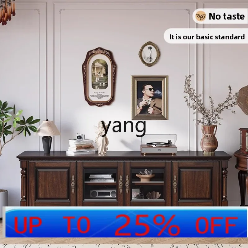 Шкаф для телевизора в американском стиле ретро в стиле кантри, домашний настенный шкаф для хранения из черного орехового дерева
Шкаф для телевизора в американском стиле ретро в стиле кантри, домашний настенный шкаф для хранения из черного орехового дерева