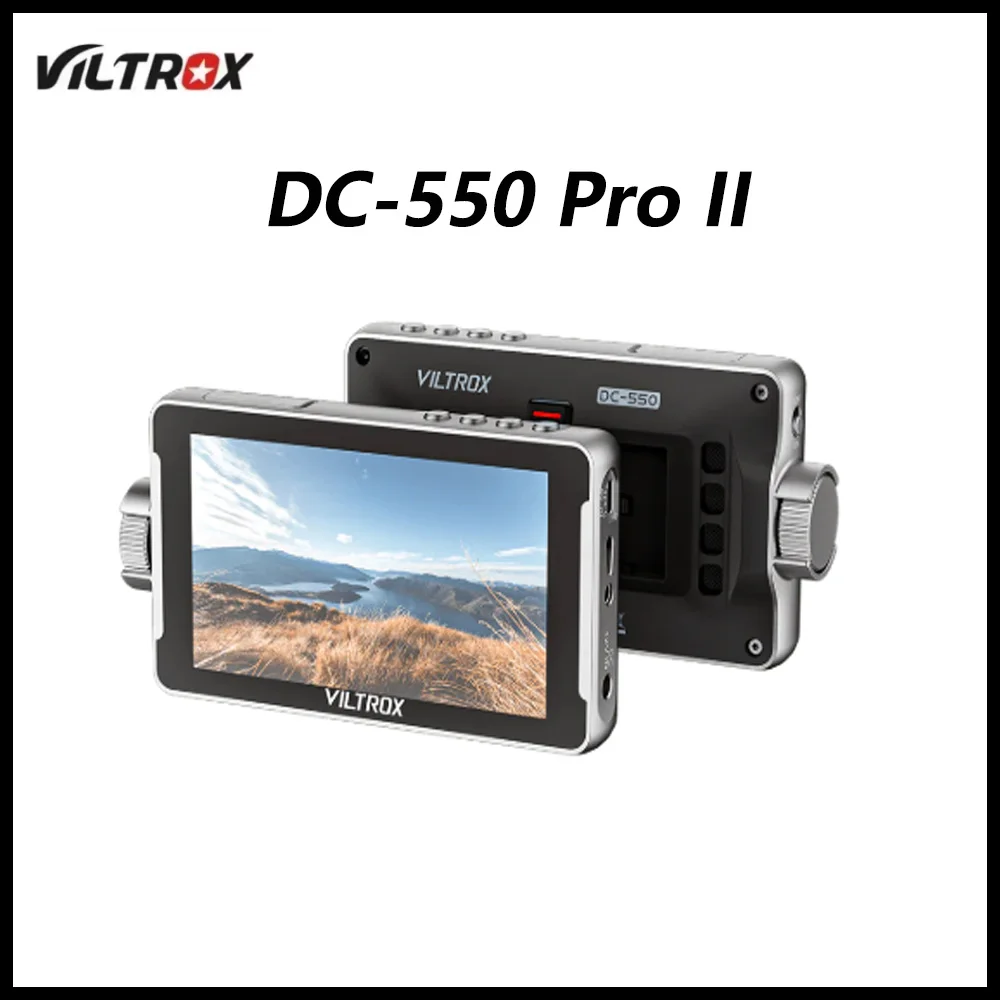 Viltrox DC-550 Pro II 5.5 Inch Touch Screen Field Monitor 4K 60Hz 3D LUT HD Video Display for Camera Studio Shooting
Viltrox DC-550 Pro II 5.5 Inch Touch Screen Field Monitor 4K 60Hz 3D LUT HD Video Display for Camera Studio Shooting