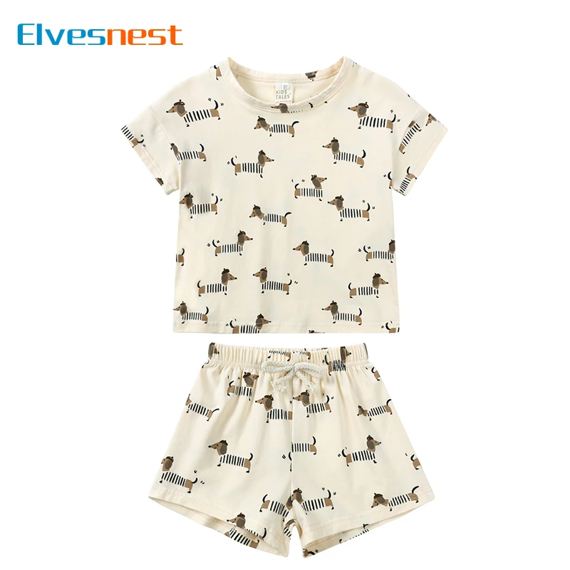 Cartoon Print Toddler Boys Clothes Cotton Short Sleeve Tops Shorts 2 Pcs Summer Kids Clothes Girls Outfit Set 1-3 Years
Cartoon Print Toddler Boys Clothes Cotton Short Sleeve Tops Shorts 2 Pcs Summer Kids Clothes Girls Outfit Set 1-3 Years