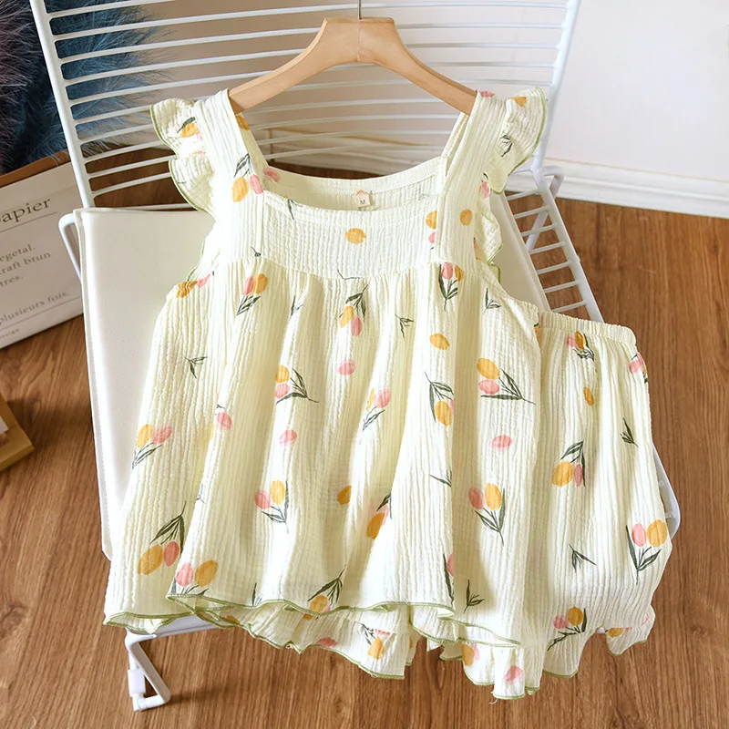 2025 Japanese summer new women's pajamas suit short-sleeved shorts two-piece 100% cotton crepe simple checked thin home clothes
2025 Japanese summer new women's pajamas suit short-sleeved shorts two-piece 100% cotton crepe simple checked thin home clothes
