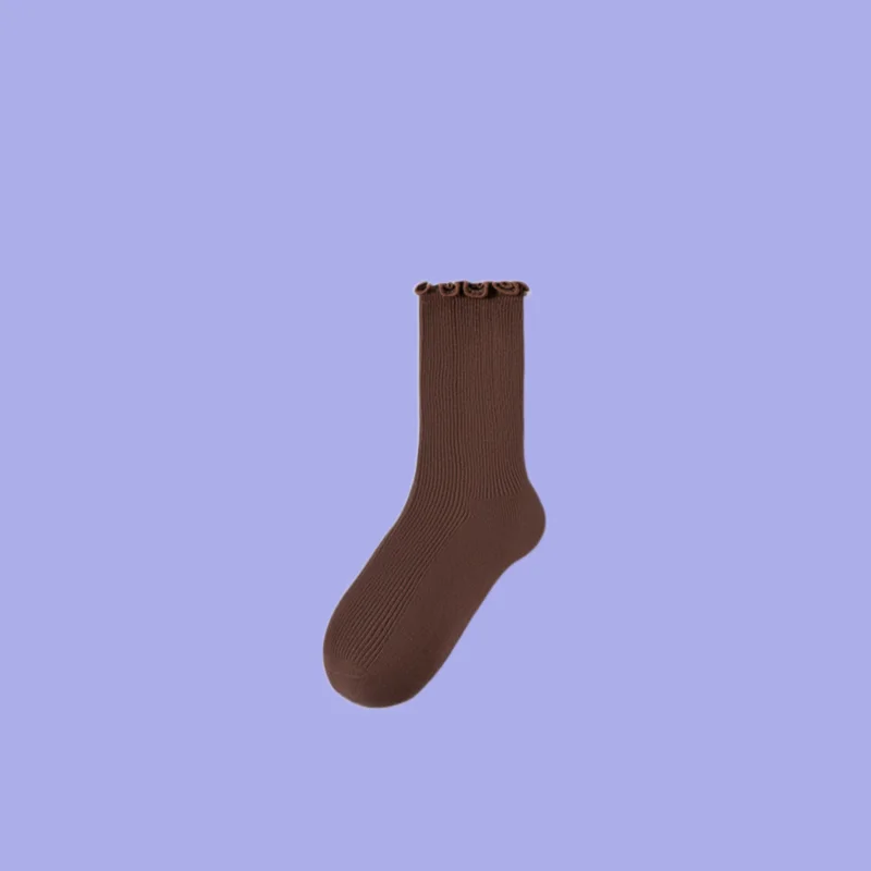 2/5 Pairs 2024 New Women's Autumn And Winter Wood Ear Edge Socks Mid-tube Socks Lace Pile Socks Black And White Long Socks
2/5 Pairs 2024 New Women's Autumn And Winter Wood Ear Edge Socks Mid-tube Socks Lace Pile Socks Black And White Long Socks
