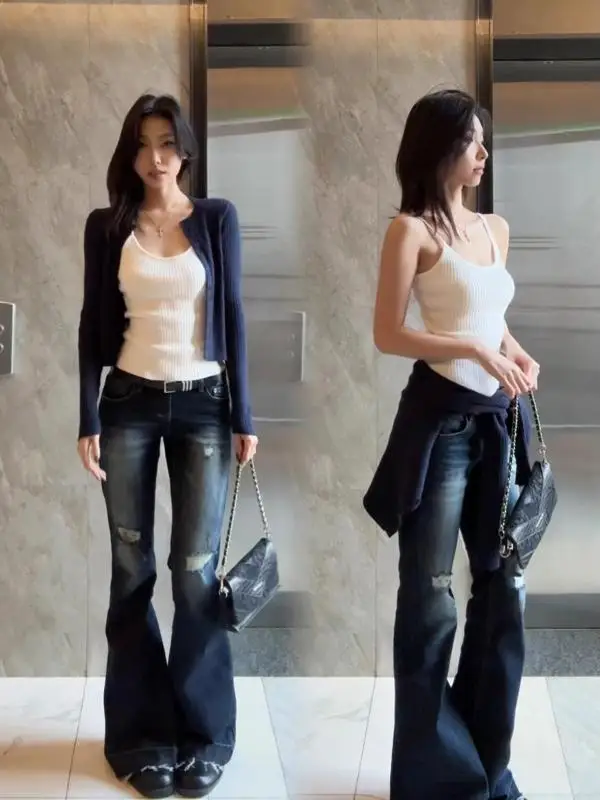 Korean Sle Button up Knitted Cardigan Women's Spring Autumn ort Inner Wear Layering Tank Top Versatile Two Piece Set
Korean Sle Button up Knitted Cardigan Women's Spring Autumn ort Inner Wear Layering Tank Top Versatile Two Piece Set