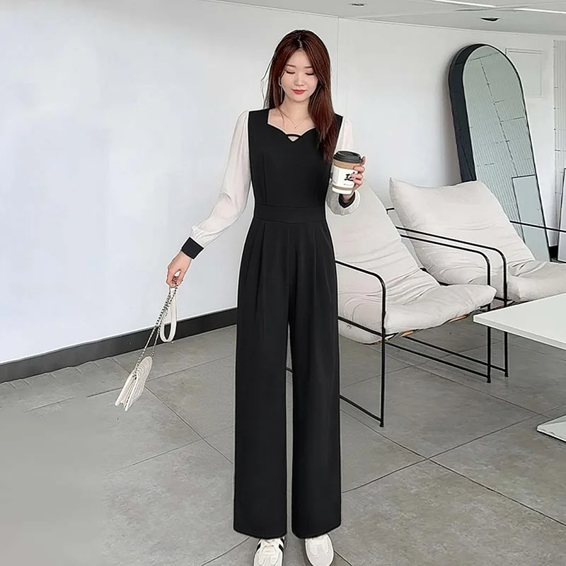 Spring 2026 Women's Slimming One-Piece Pants High Waist Wide Leg Polyester Fiber Versatile Design Sense Small Audience
Spring 2026 Women's Slimming One-Piece Pants High Waist Wide Leg Polyester Fiber Versatile Design Sense Small Audience