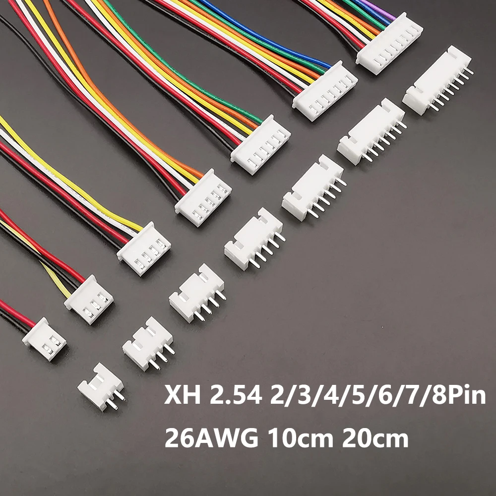 5Sets JST XH2.54 XH 2.54mm Wire Cable Connector 2/3/4/5/6/7/8 Pin Male and Female Plug Socket 10cm 20cm Wire Length 26AWG
5Sets JST XH2.54 XH 2.54mm Wire Cable Connector 2/3/4/5/6/7/8 Pin Male and Female Plug Socket 10cm 20cm Wire Length 26AWG