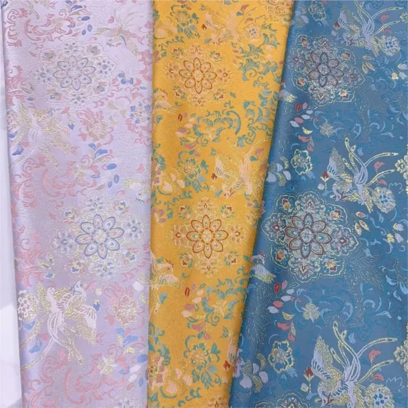 Brocade jacquard fabric Chinese-style waistcoat cheongsam and dress
Brocade jacquard fabric Chinese-style waistcoat cheongsam and dress