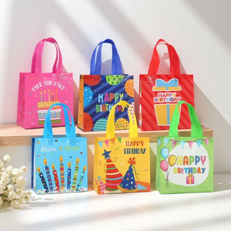 Cartoon Cake Candle Printed Non-Woven Bag Gift Bag Birthday Gift Packaging Bag Laminated Takeaway Bag Shopping Bag
Cartoon Cake Candle Printed Non-Woven Bag Gift Bag Birthday Gift Packaging Bag Laminated Takeaway Bag Shopping Bag