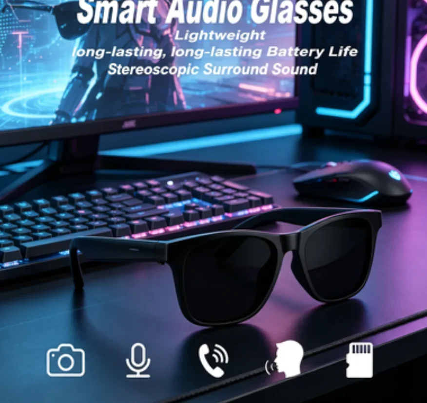 Music Player AI Smart Glasses 8K HD Photochromic Popular Multifunction Bluetooth Calling Translate Camera Voice Assistant
Music Player AI Smart Glasses 8K HD Photochromic Popular Multifunction Bluetooth Calling Translate Camera Voice Assistant