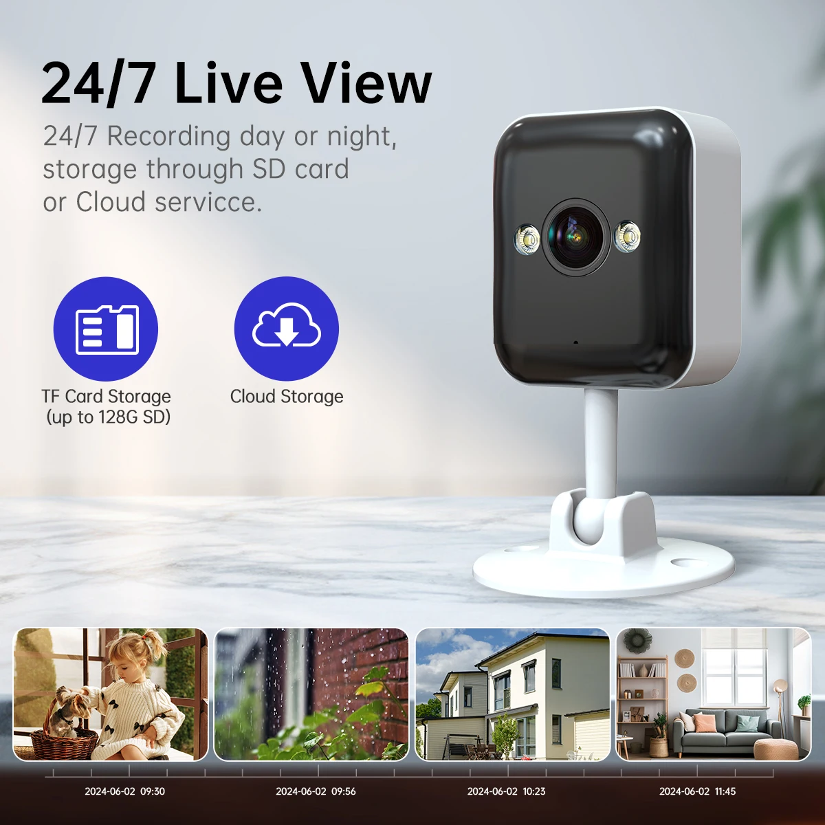 1080P WiFi Camer Smart Home Outdoor Wireless IP Surveillance Camer Security Baby Monito CCTV Audio Video Surveillance
1080P WiFi Camer Smart Home Outdoor Wireless IP Surveillance Camer Security Baby Monito CCTV Audio Video Surveillance