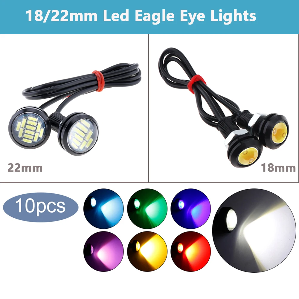 10pcs 18mm 22mm Car Eagle Eye DRL High Power SMD Daytime Running Light Car Fog Bulb Reverse Backup Parking Turn Signal Lamps
10pcs 18mm 22mm Car Eagle Eye DRL High Power SMD Daytime Running Light Car Fog Bulb Reverse Backup Parking Turn Signal Lamps
