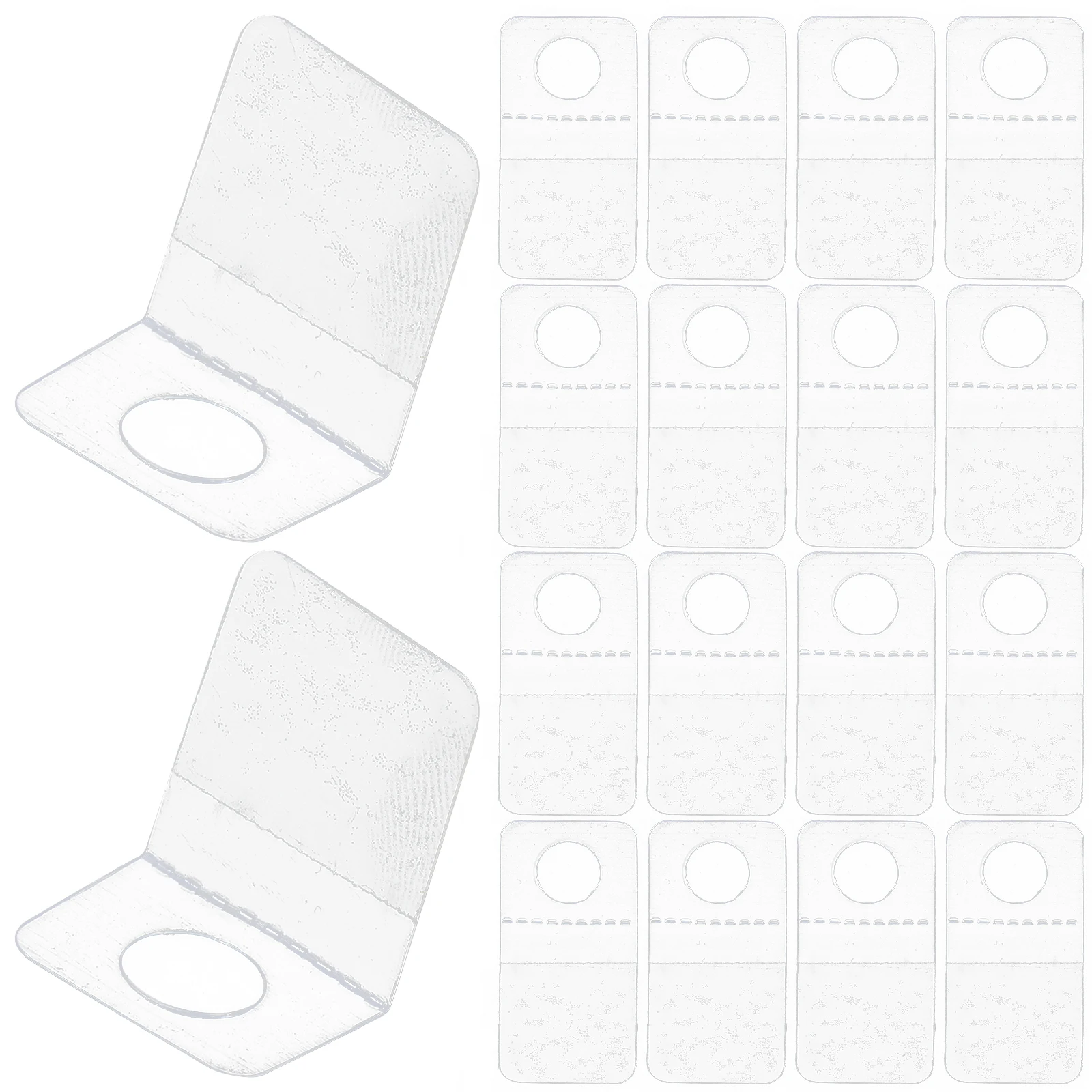100pcs Round Hole PVC Self Adhesive Display Hooks Transparent Stickers 38x38mm Retail Pegboard Hanging Tabs Clear Hooks for Wall 
100pcs Round Hole PVC Self Adhesive Display Hooks Transparent Stickers 38x38mm Retail Pegboard Hanging Tabs Clear Hooks for Wall