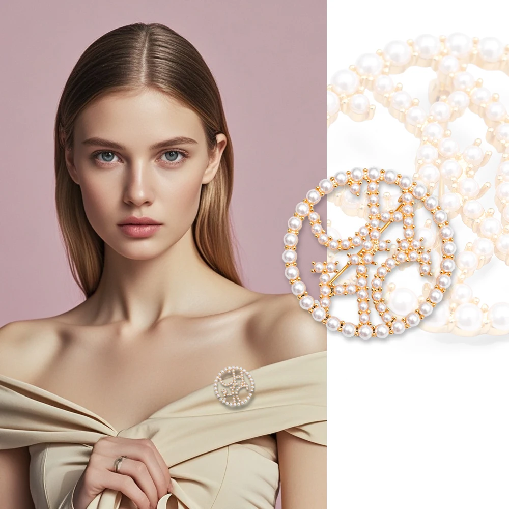 CHILN HENA Fashion Women Pearl Design Brooch Dinner Occasion Corsage Pin 3.5cm Copper BC3
CHILN HENA Fashion Women Pearl Design Brooch Dinner Occasion Corsage Pin 3.5cm Copper BC3