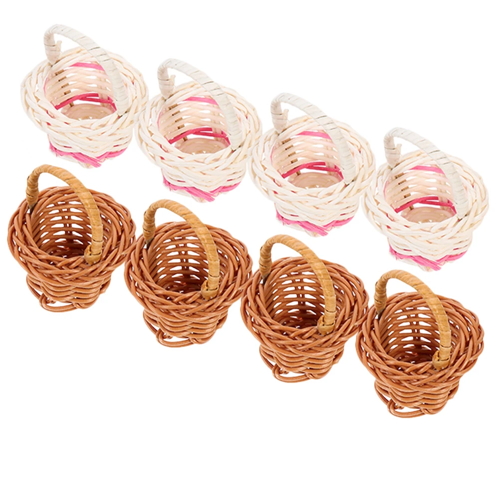 8pcs Mini Rattan Hand Baskets Coffee White Storage Display Home Garden Office Photo Prop Lightweight Handle Bamboo Style Mini
8pcs Mini Rattan Hand Baskets Coffee White Storage Display Home Garden Office Photo Prop Lightweight Handle Bamboo Style Mini