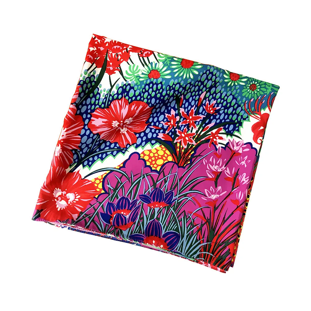 130cm Woman Scarf Shawl Silk Scarf Square Scarf Forest Plant Print Neckerchief Bandana Headband Big Hijabs Scarves & Wraps
130cm Woman Scarf Shawl Silk Scarf Square Scarf Forest Plant Print Neckerchief Bandana Headband Big Hijabs Scarves & Wraps