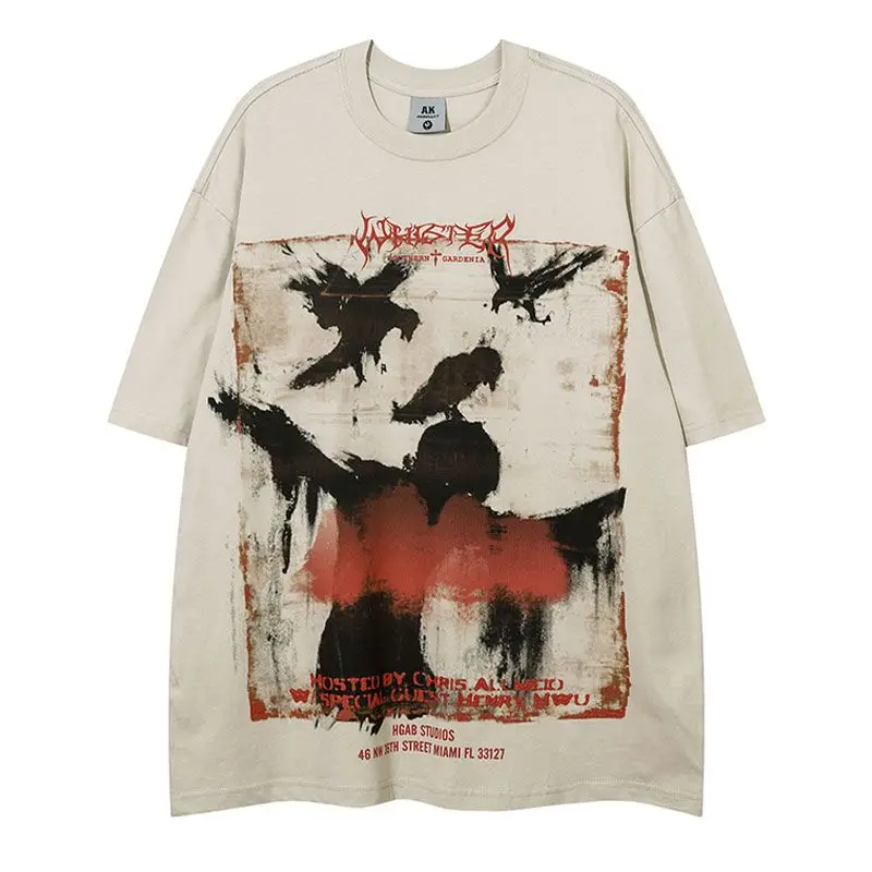 American Street Style Graffiti Printed T-shirts for Men and Women Summer O-neck Half Sleeve Loose Casual Fashionable Tees
American Street Style Graffiti Printed T-shirts for Men and Women Summer O-neck Half Sleeve Loose Casual Fashionable Tees