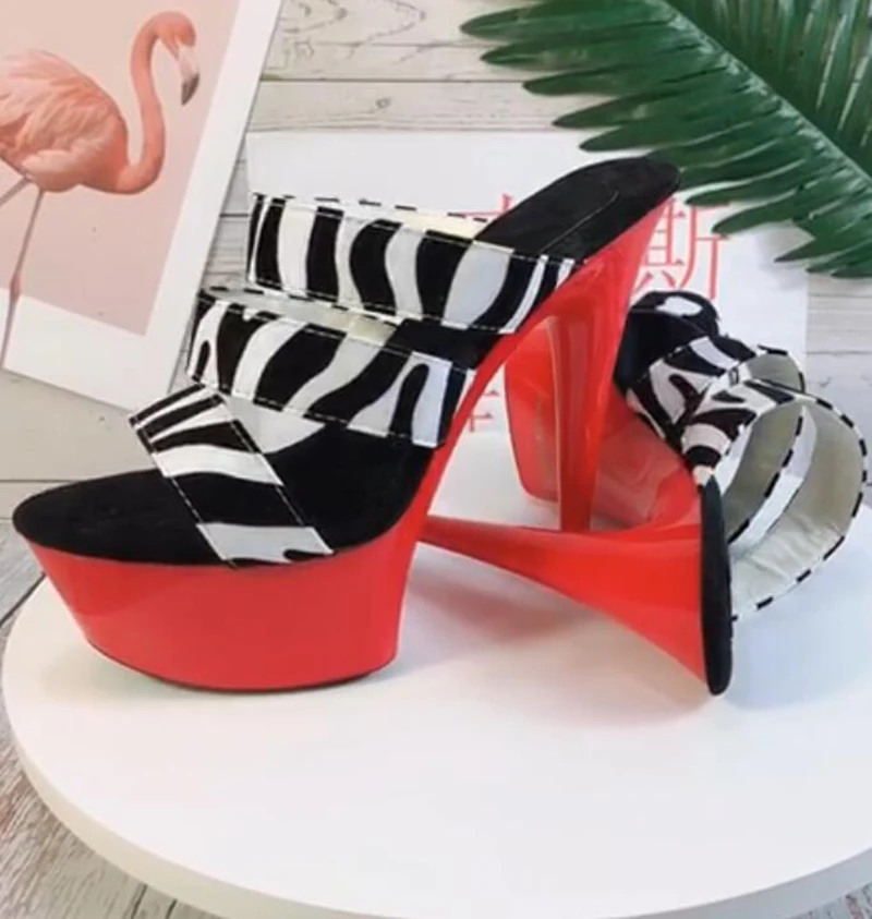 LAIJIANJINXIA New 15CM/6inches PU Upper Sexy Exotic High Heel Platform Party Women Slippers Pole Dance Shoes H501
LAIJIANJINXIA New 15CM/6inches PU Upper Sexy Exotic High Heel Platform Party Women Slippers Pole Dance Shoes H501