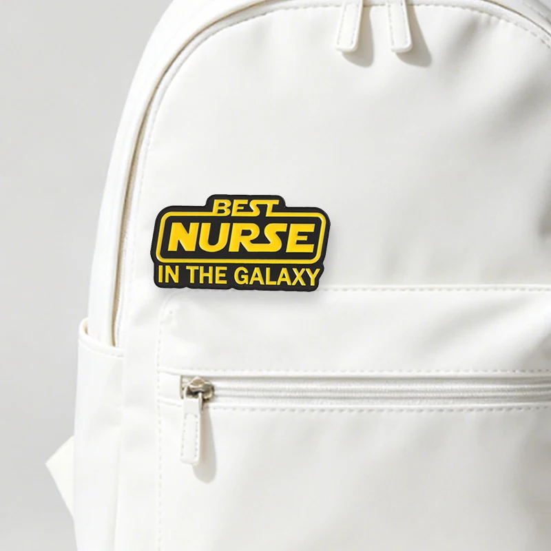 Best Nurse In The Galaxy Enamel Pin Retro Sci-Fi Movie Inspiration Brooch for Medical Staff Backpack Lapel Badge Jewelry Gifts
Best Nurse In The Galaxy Enamel Pin Retro Sci-Fi Movie Inspiration Brooch for Medical Staff Backpack Lapel Badge Jewelry Gifts