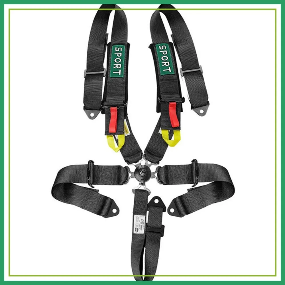 5-Point Racing Harness SFI, 1PC Black Racing Belts with Ultra Comfort Heavy Duty 3 Inch Shoulder Pads
5-Point Racing Harness SFI, 1PC Black Racing Belts with Ultra Comfort Heavy Duty 3 Inch Shoulder Pads