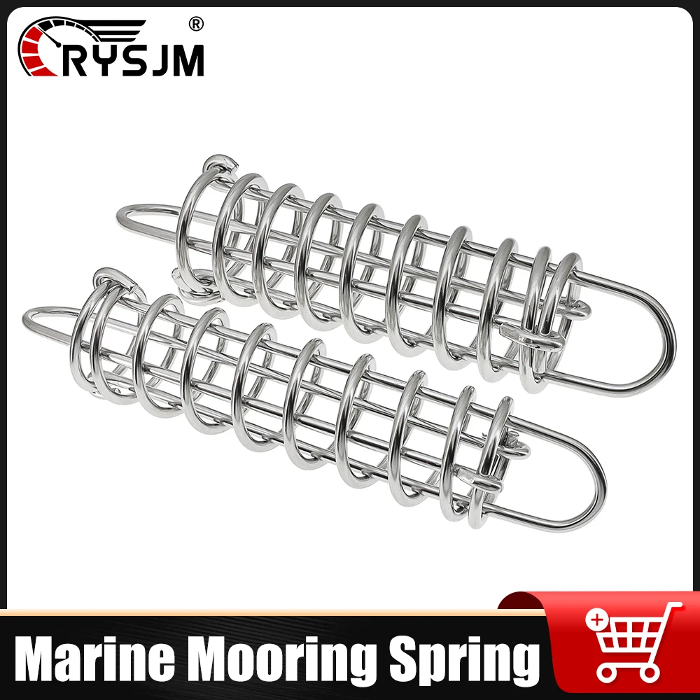 Marine Mooring Spring Hardware Fittings 270mmX5mm 270mmX6mm Boat Docking Spring Stainless Steel Snubber Springs for Boat Yacht
Marine Mooring Spring Hardware Fittings 270mmX5mm 270mmX6mm Boat Docking Spring Stainless Steel Snubber Springs for Boat Yacht