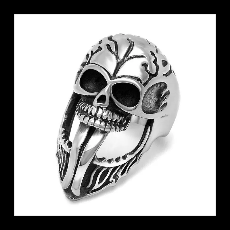 Панк-серия Популярное кольцо с черепом языка Хэллоуин Орнамент с черепом языка Титановый стальной орнамент SA897
Панк-серия Популярное кольцо с черепом языка Хэллоуин Орнамент с черепом языка Титановый стальной орнамент SA897