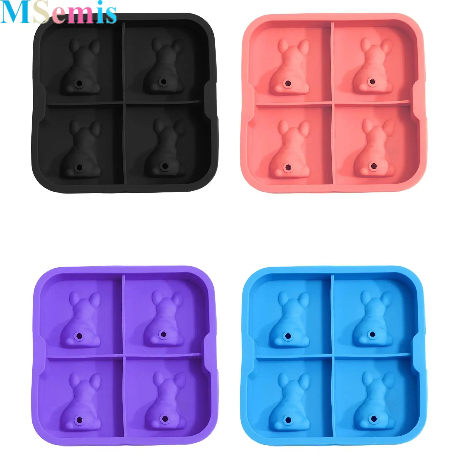 Four Grids 3D French Bulldog Ice Molds Animal Shape Large Dog Ice Tray for Whiskey Cocktail Novelty Dog Gifts for Bulldog Lover
Four Grids 3D French Bulldog Ice Molds Animal Shape Large Dog Ice Tray for Whiskey Cocktail Novelty Dog Gifts for Bulldog Lover
