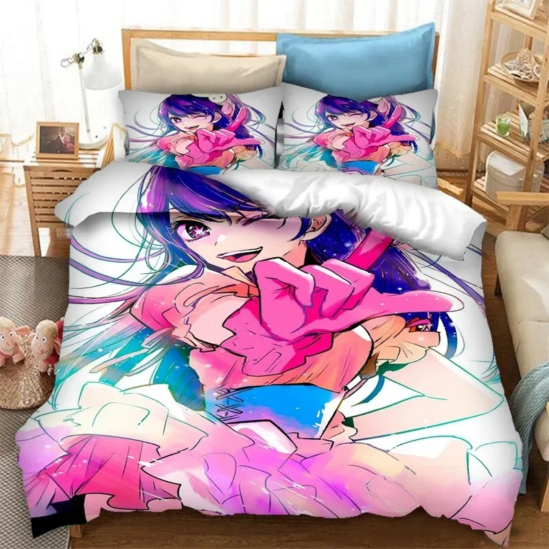 Anime OSHI NO KO 3D Printing Bedding Set Duvet Covers Pillowcases 2/3 Piece Comforter Bedding Sets Bedclothes Bed Home Textiles
Anime OSHI NO KO 3D Printing Bedding Set Duvet Covers Pillowcases 2/3 Piece Comforter Bedding Sets Bedclothes Bed Home Textiles