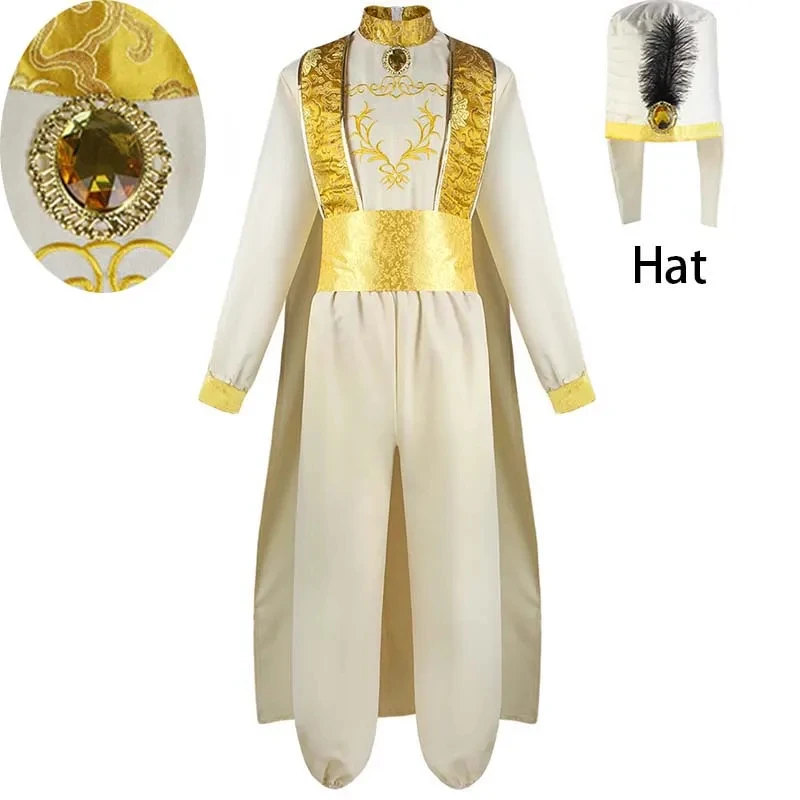 ❤2026❤ Adult Arabian Prince Cosplay Costume Fairy Tale Magic Wonderful Lamp Arab Prince Outfits for Halloween Stage Performance❤
❤2026❤ Adult Arabian Prince Cosplay Costume Fairy Tale Magic Wonderful Lamp Arab Prince Outfits for Halloween Stage Performance❤