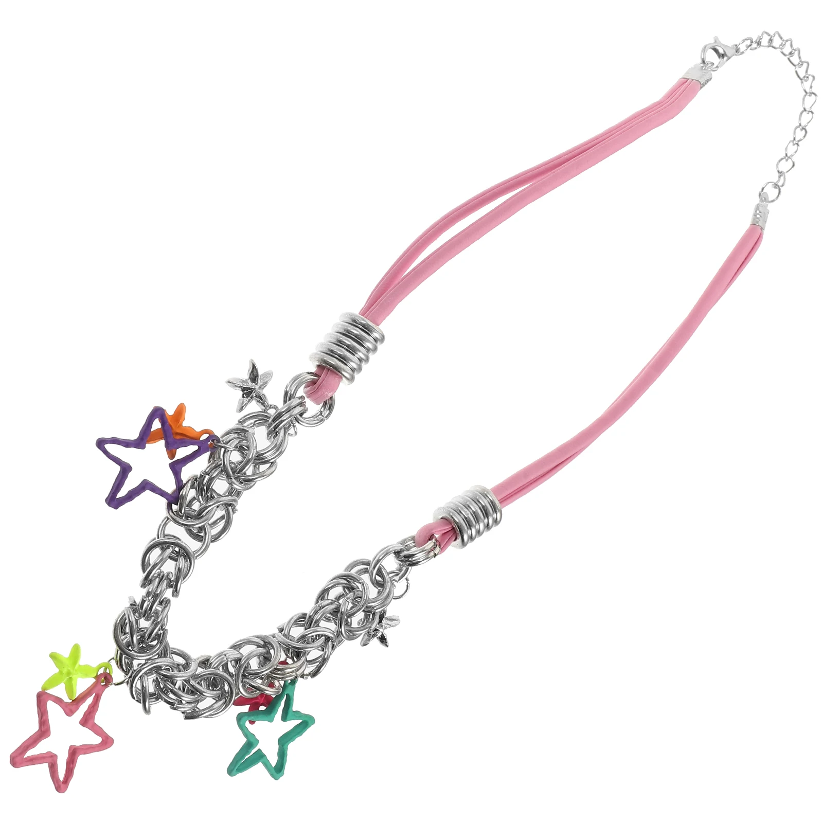 Colorful Star Necklace Vibrant Design Women Zinc Alloy Stars Pentagram Choker Dainty Prom Pendant Trendy Teen Girls Jewelry
Colorful Star Necklace Vibrant Design Women Zinc Alloy Stars Pentagram Choker Dainty Prom Pendant Trendy Teen Girls Jewelry