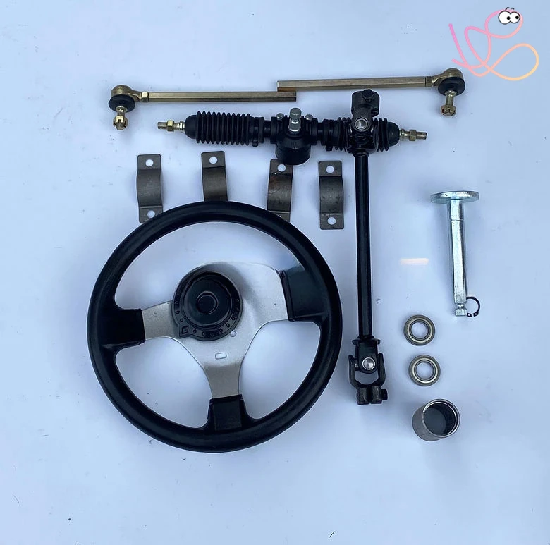 DIY modification accessories for four-wheel electric vehicles 110CC go-kart steering wheel universal joint steering system
DIY modification accessories for four-wheel electric vehicles 110CC go-kart steering wheel universal joint steering system