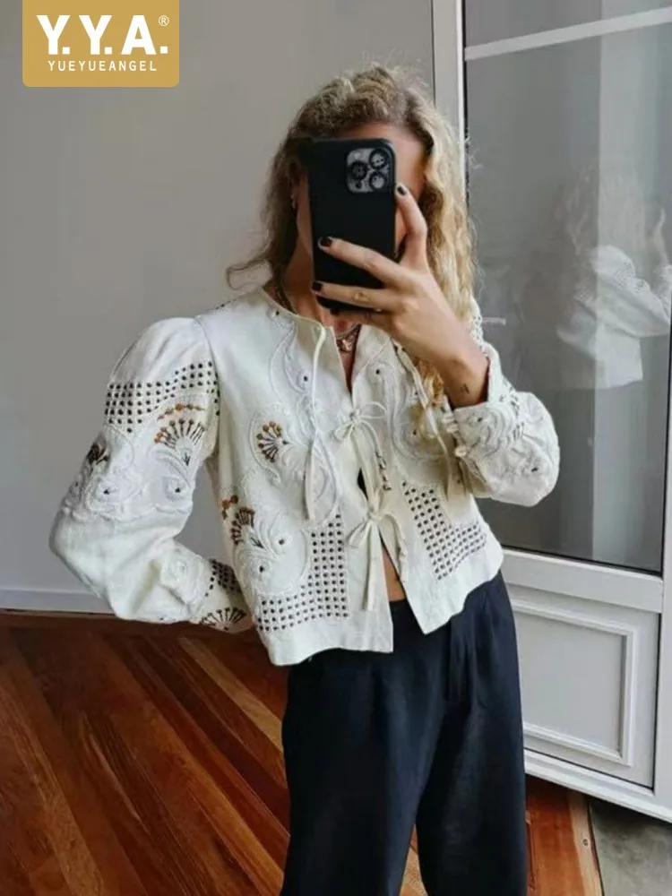 Female O Neck French Retro Style Embroidered Jacquard Jacket Long Sleeves Thin Cardigan Coat Leisure Womens Cotton Outerwear
Female O Neck French Retro Style Embroidered Jacquard Jacket Long Sleeves Thin Cardigan Coat Leisure Womens Cotton Outerwear
