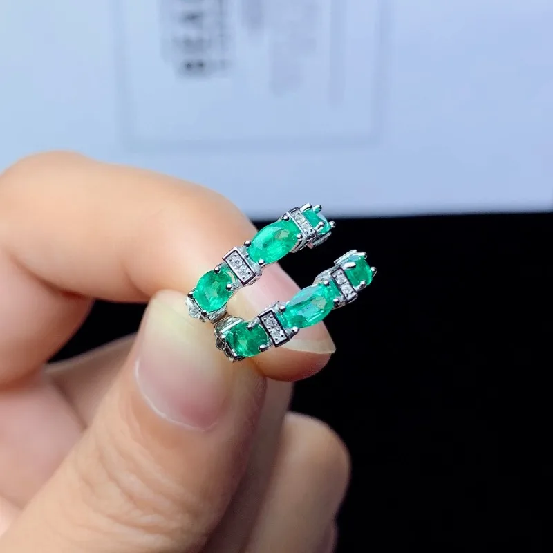 Silver 925 Jewelry Natural Emerald 3x5mm Stud Earrings for Women Fashion Lady Gift
Silver 925 Jewelry Natural Emerald 3x5mm Stud Earrings for Women Fashion Lady Gift